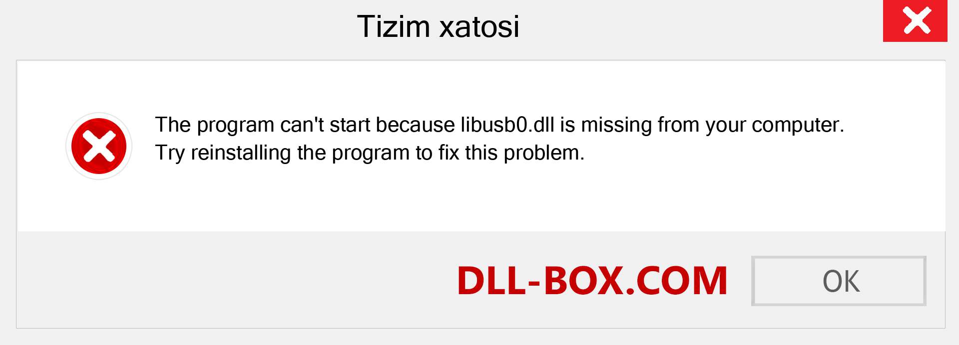 libusb0.dll fayli yo'qolganmi?. Windows 7, 8, 10 uchun yuklab olish - Windowsda libusb0 dll etishmayotgan xatoni tuzating, rasmlar, rasmlar